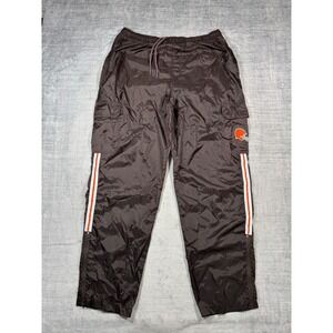 Cleveland Browns Pants Mens Large Brown Cargo Gameday Vtg Windbreaker Baggy